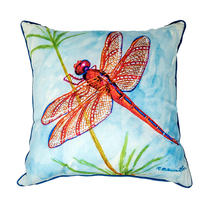 Dragonfly outdoor pillows clearance
